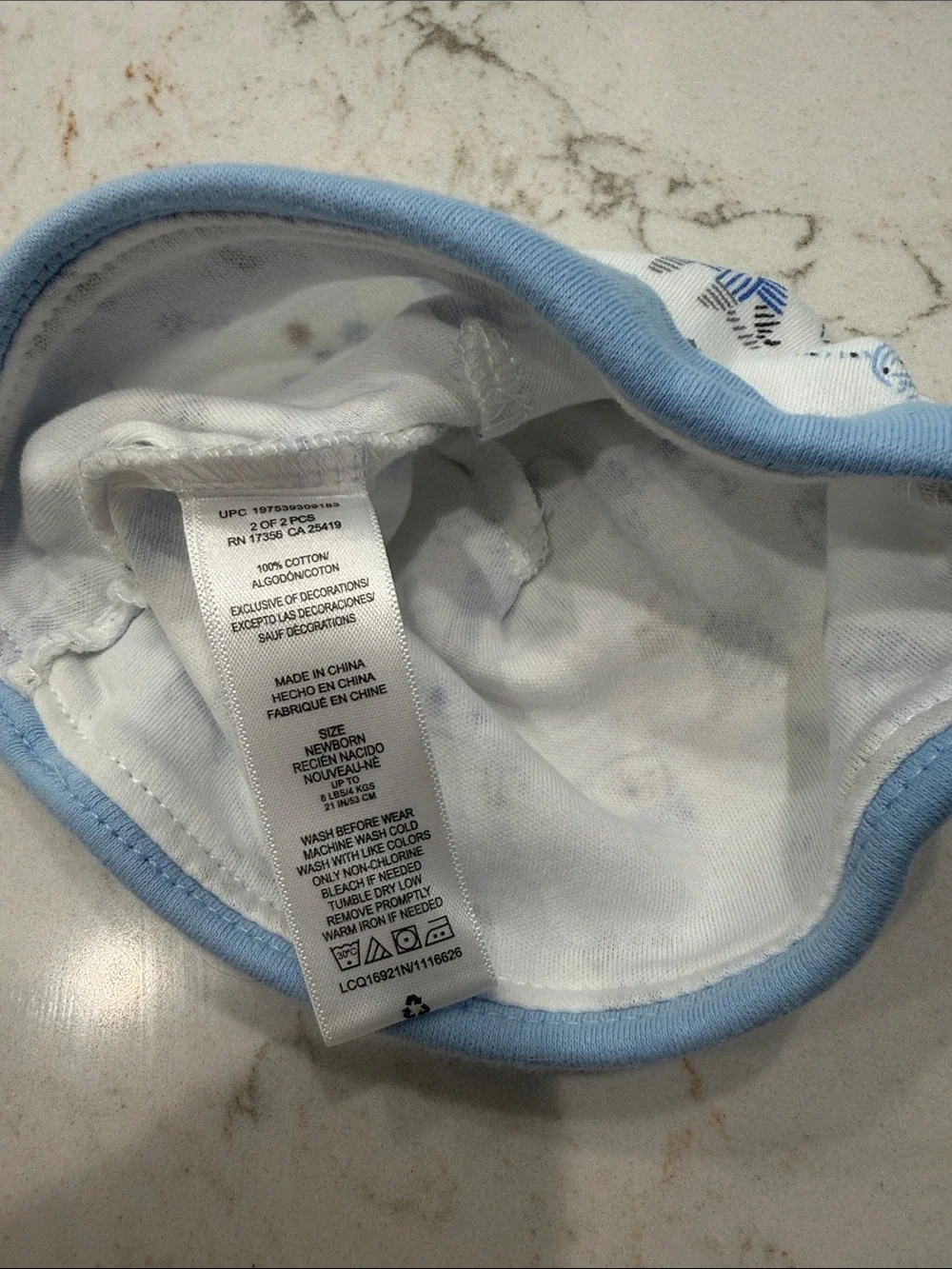 Baby hat lot-- Orange, Red, Cream, Blue, White
